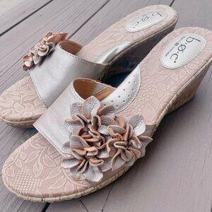 Born Concepts (b.o.c.) Leather Heeled Slides